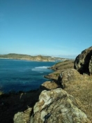 Sea view from top of the hill Bukit Merese, Tanjung Aan Beach, Kuta Lombok