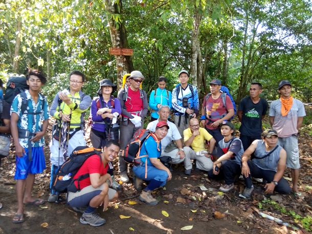 The forest gate of Mount Tambora trekking