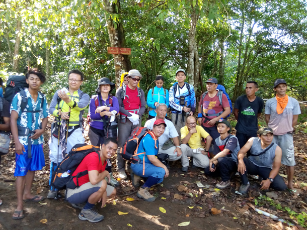 The forest gate of Mount Tambora trekking