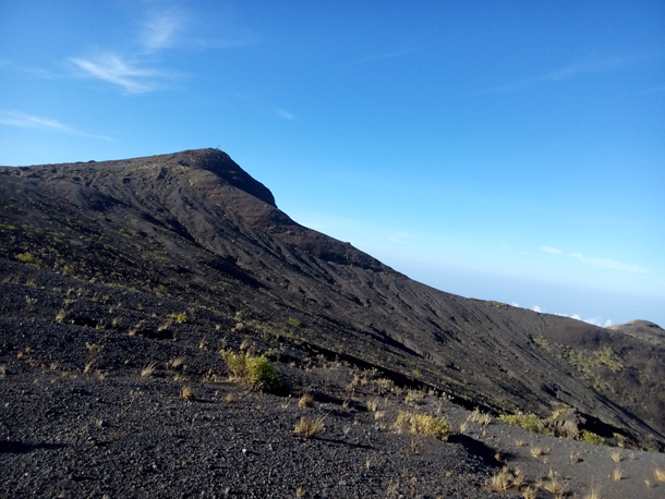 Desert area on the crater rim of Mount tambora