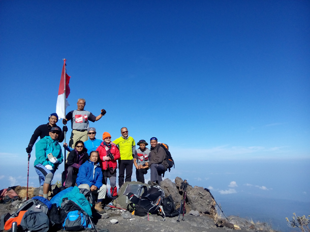 On the top of Mount Tambora
