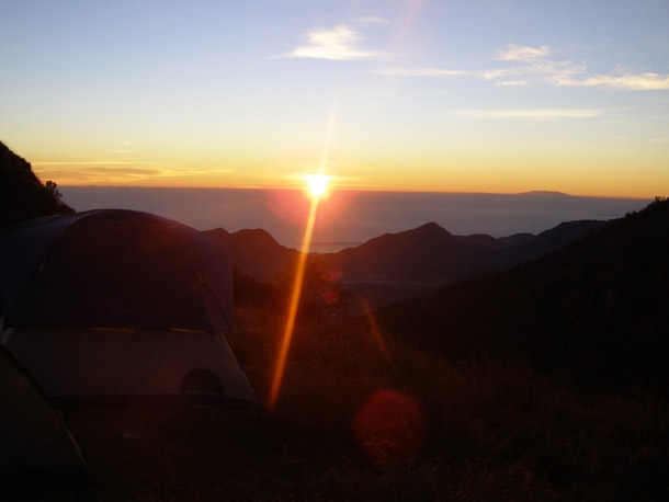 Sunrise from Sembalun Crater Rim campsite