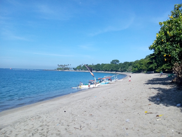 Senggigi beach located on the west of Lombok