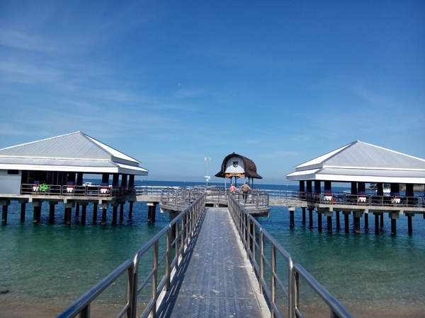 New harbor at Senggigi beach lombok