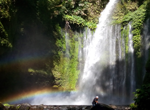 Tiu Kelep Waterfall in Sanaru